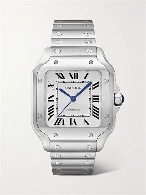 cartier silver watch